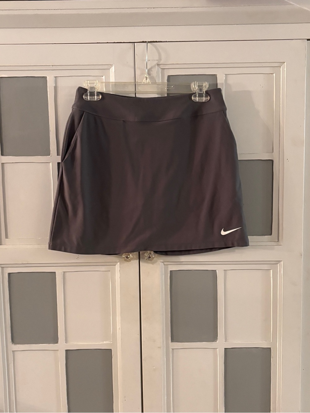 Nike Golf Dri-Fit Charcoal Gray Athletic Skort